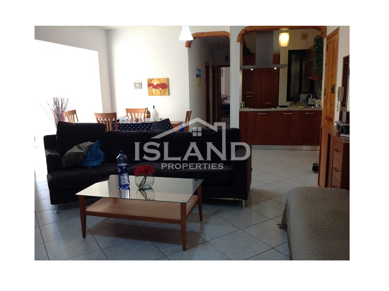 Island Properties apartment living room in Gzira
